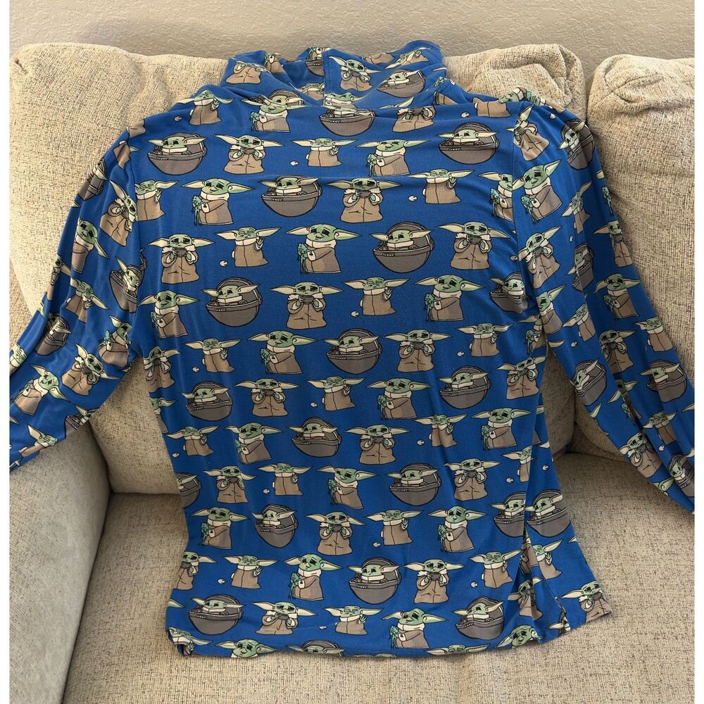 MeUndies Baby Yoda "The Child" Star Wars Pullover Hoodie. Like New. Free Ship